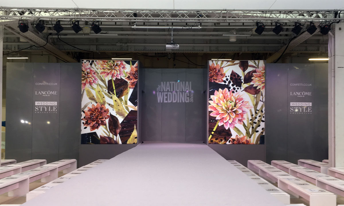 national wedding show event city catwalk graphics